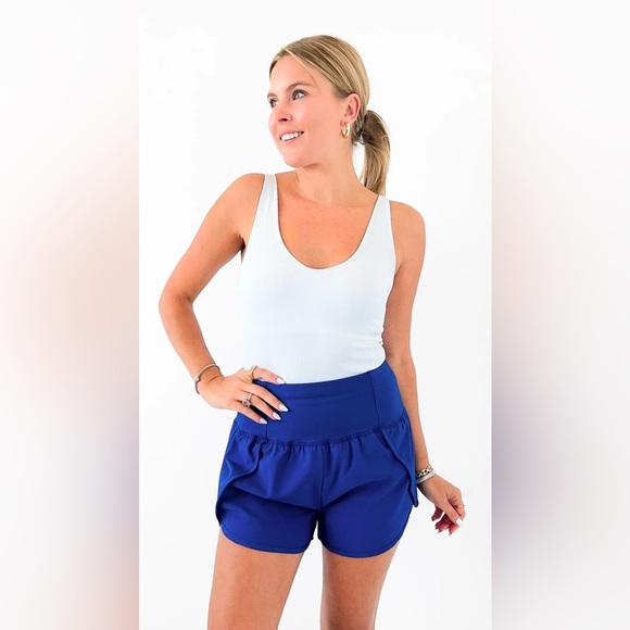 🔴Navy Blue Athletic Shorts - Picture 1 of 5